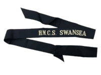 Canadian RCN Navy HMCS Swansea Full Length Cap Tally Canadian RCN Navy HMCS Swansea Full Length Cap Tally