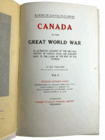 WW1 Canadian CEF Canada in the Great World War Vol 1 Hardcover Reference Book