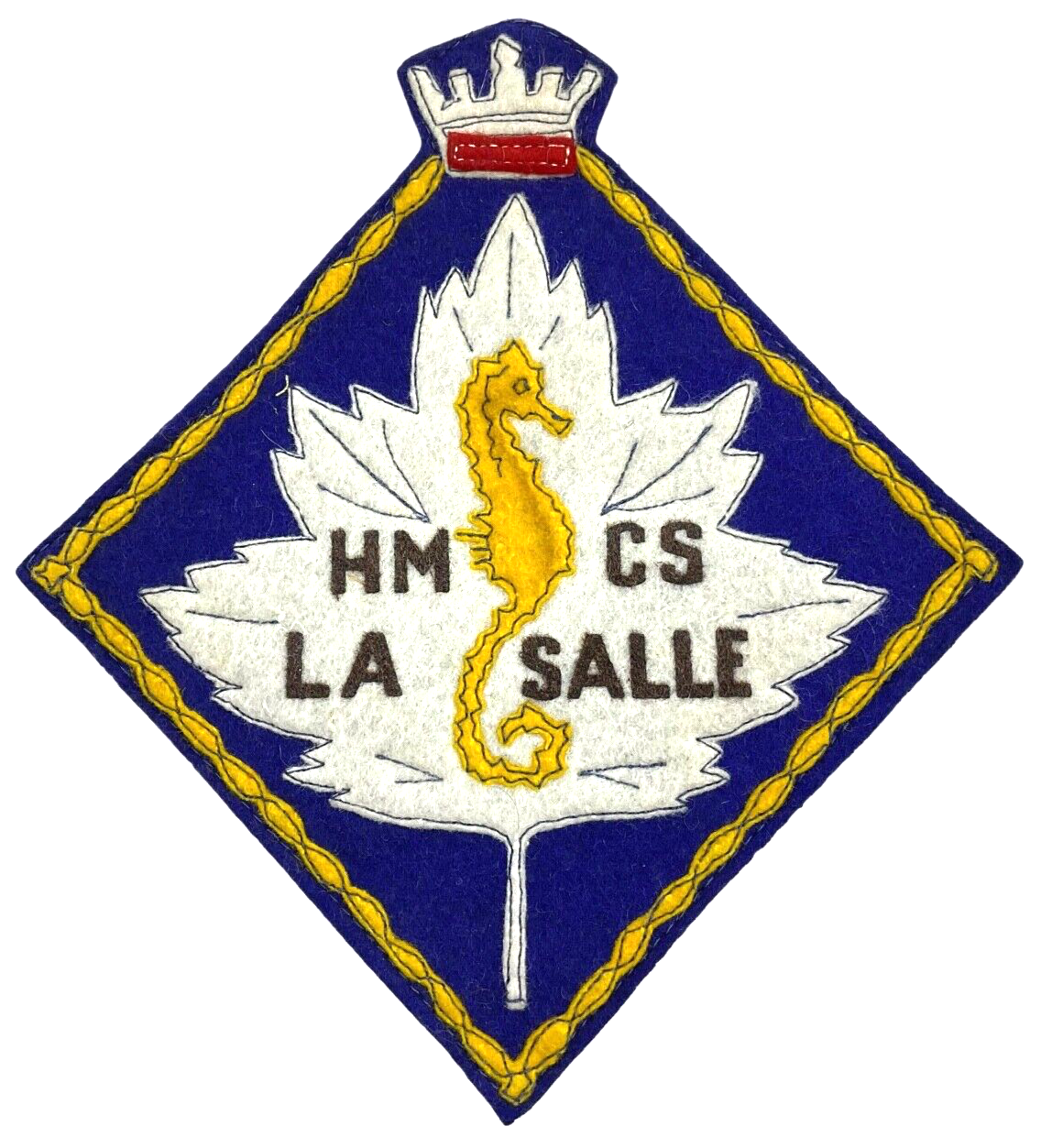Royal Canadian Navy RCN HMCS La Salle Ships Crest Felt Jacket Patch Royal Canadian Navy RCN HMCS La Salle Ships Crest Felt Jacket Patch