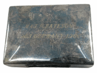 Canadian Germany Tour Souvenir 1963-66 Maj Bates Named Cigarette Plated Box