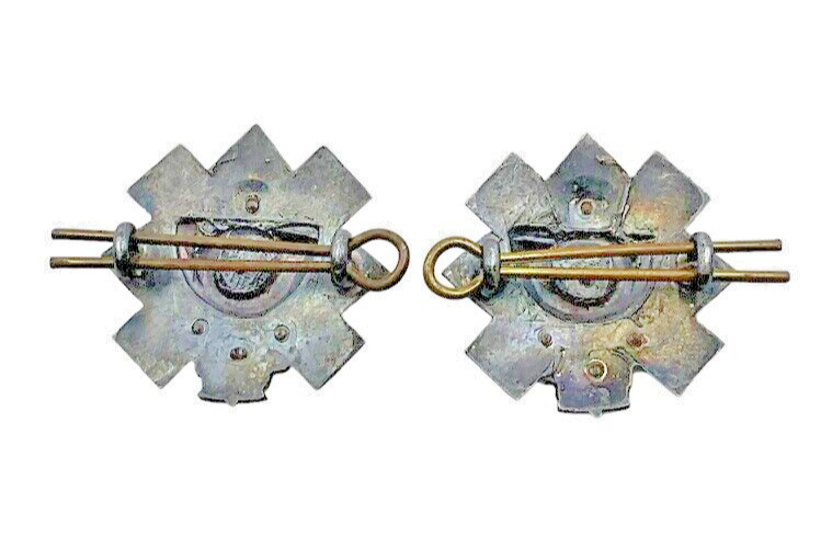 British Highland Light Infantry Officers Two Piece Collars Insignia Pair British Highland Light Infantry Officers Two Piece Collars Insignia Pair