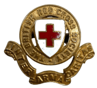 WW2 British Red Cross Society Enamelled Cap Badge WW2 British Red Cross Society Enamelled Cap Badge