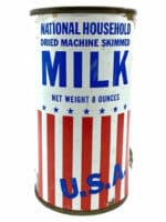 WW2 US British War Aid Powdered Milk Tin Unopened