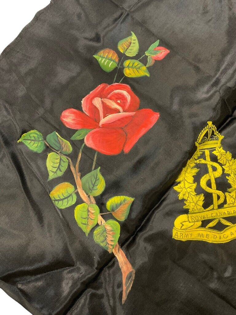 WW2 RCAMC Royal Canadian Army Medical Corps Pillowcase Homefront Hand Painted WW2 RCAMC Royal Canadian Army Medical Corps Pillowcase Homefront Hand Painted
