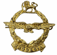 Rhodesian Air Force Cast Cap Badge Insignia