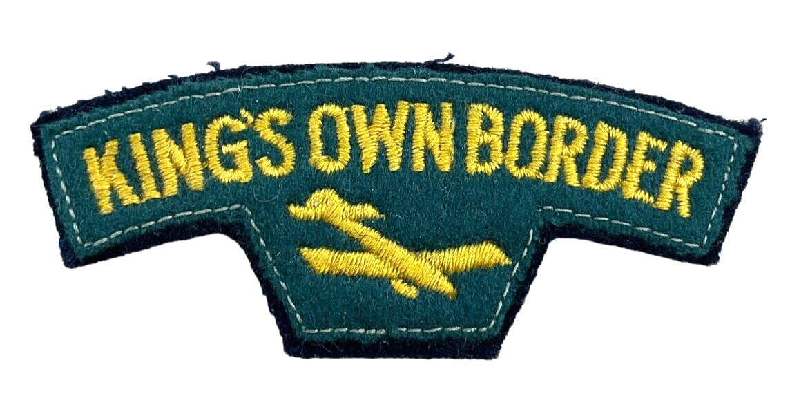 British Kings Own Border Regiment Shoulder Title Insignia Patch British Kings Own Border Regiment Shoulder Title Insignia Patch