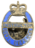 British Civil Defence Button Hole Enamel Lapel Badge