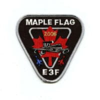 RCAF CAF Canadian 4 Wing Cold Lake 2006 E3F Maple Flag Colour Crest Patch