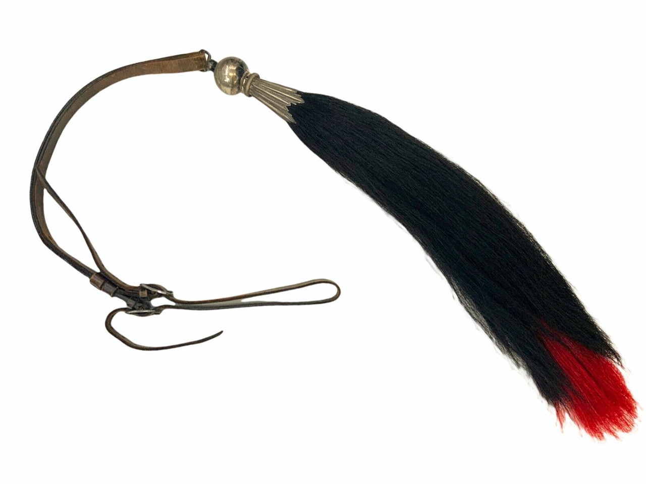 Victorian British Officer Cavalry Officers Horse Hair Black & Red Neck Plume Victorian British Officer Cavalry Officers Horse Hair Black & Red Neck Plume