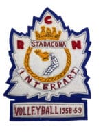 Royal Canadian Navy RCN HMCS Stadacona Volleyball 1958-59 Crest Patch Royal Canadian Navy RCN HMCS Stadacona Volleyball 1958-59 Crest Patch