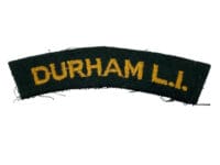 British Durham Light Infantry Shoulder Title Single