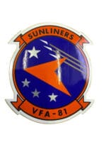 US USMC Marine Corps VFA-81 Sunliners Squadron Sticker US USMC Marine Corps VFA-81 Sunliners Squadron Sticker