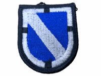 US Army Special Forces Airborne Beret Flash Black Silver Blue 4