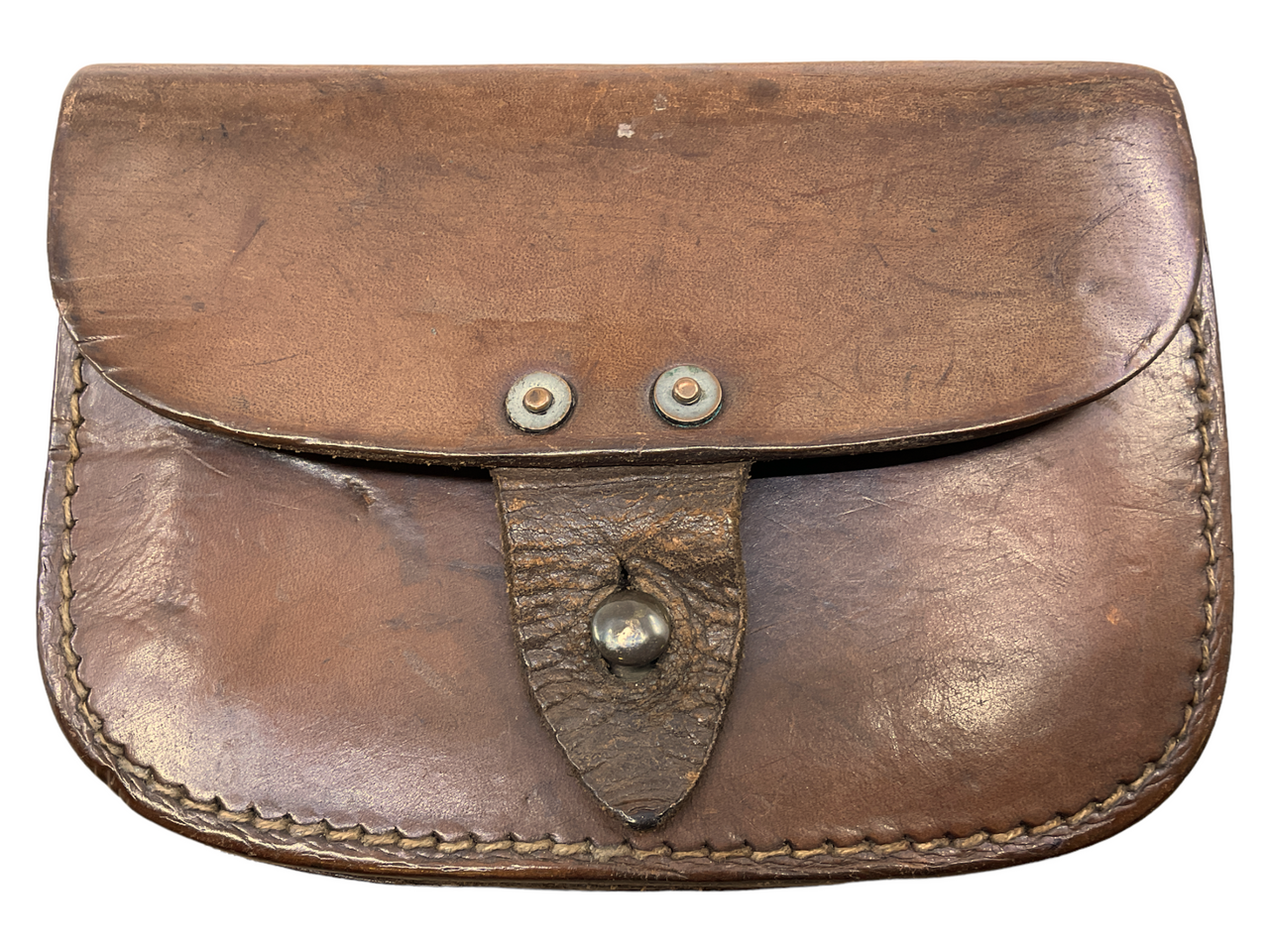 WW2 British Canadian RN RCN 1901 Pattern Navy Leather Pouch 1942 Dated WW2 British Canadian RN RCN 1901 Pattern Navy Leather Pouch 1942 Dated