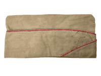 WW2 US Red & White Piped Garrison Wedge Cap Size 6 3/8