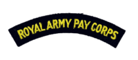 WW2 British Royal Army Pay Corps Cloth Shoulder Title