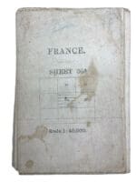 WW1 Canadian British 7th Battery RFA Trench Map France Edition 36A