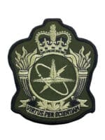 Canadian Forces RCAF School of Aerospace Studies Heraldic OD Green Crest Patch