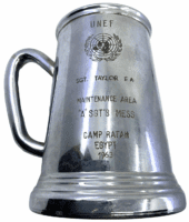United Nations UNEF Egypt 1963 Souvenir Beer Tankard United Nations UNEF Egypt 1963 Souvenir Beer Tankard