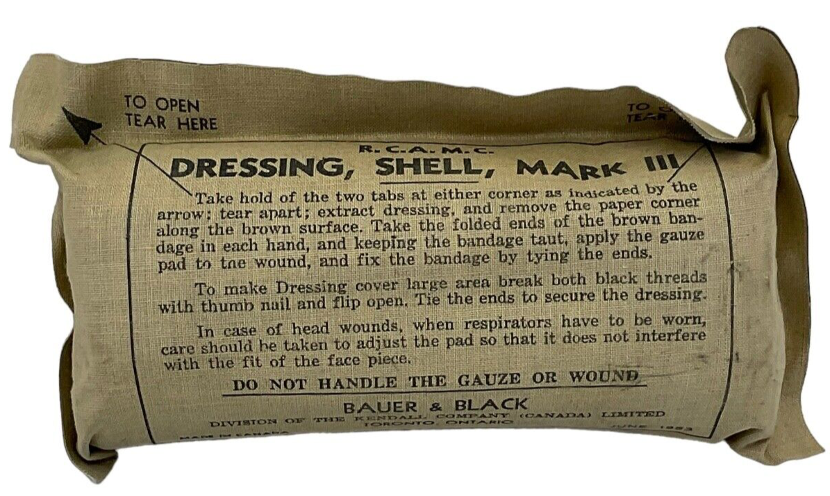 Korean War Canadian 1953 Dated Field Dressing Korean War Canadian 1953 Dated Field Dressing