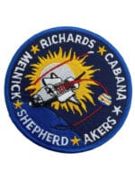 US NASA Space Shuttle Richards Cabana Akers Melnick Shepherd Space Patch 2