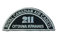 Canadian RCAC Air Cadets 211 Ottawa Kiwanis Shoulder Title Insignia Patch