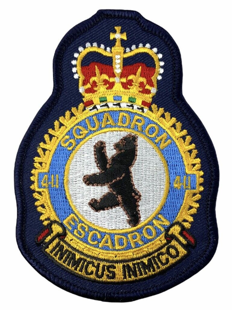Canadian RCAF 411 Squadron Heraldic Colour Patch Crest Canadian RCAF 411 Squadron Heraldic Colour Patch Crest