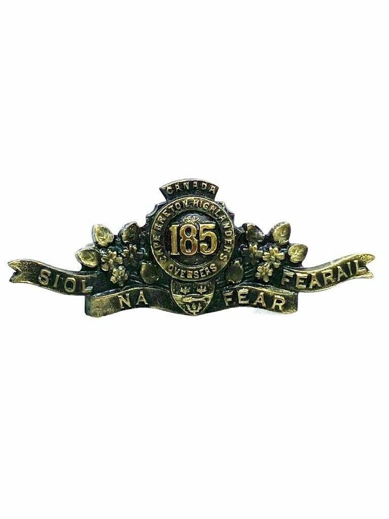 WW1 Canadian CEF 185th Battalion Collar Insignia 1 WW1 Canadian CEF 185th Battalion Collar Insignia 1