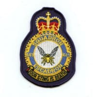 RCAF CAF Canadian 443 Squadron Heraldic Colour Crest Patch