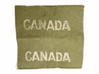WW2 Canadian Canada Tropical Shoulder Insignia Pair