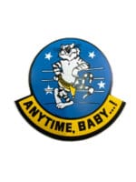 US USN Navy USMC F-14 Tomcat Anytime Baby Squadron Sticker US USN Navy USMC F-14 Tomcat Anytime Baby Squadron Sticker