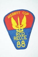 Cold War Canadian RCD RECCE Dragoons Merrit Cup 1988 Patch Cold War Canadian RCD RECCE Dragoons Merrit Cup 1988 Patch