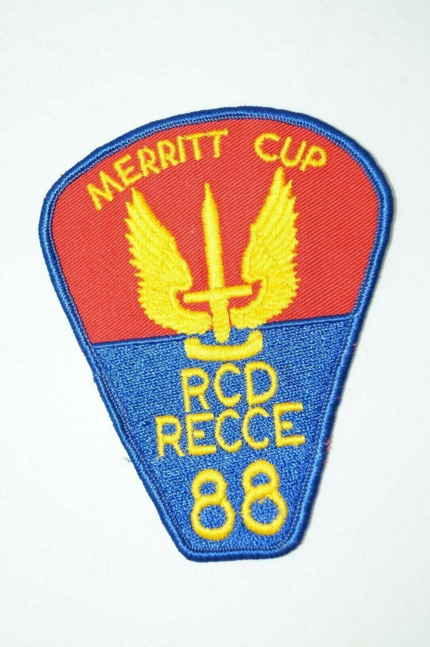 Cold War Canadian RCD RECCE Dragoons Merrit Cup 1988 Patch Cold War Canadian RCD RECCE Dragoons Merrit Cup 1988 Patch