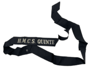 Canadian RCN Navy HMCS Quinte Full Length Cap Tally