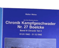 WW2 German Luftwaffe Kampfgeschwader 27 Boelcke GERMAN TEXT HC Reference Book