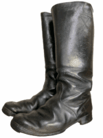 WW2 German Other Ranks Black Leather Jack Boots Size 8