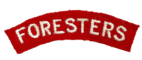 WW2 British Foresters Cloth Shoulder Title Insignia Patch Single