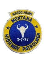 US Montana Highway Patrolmen Association Police Patch