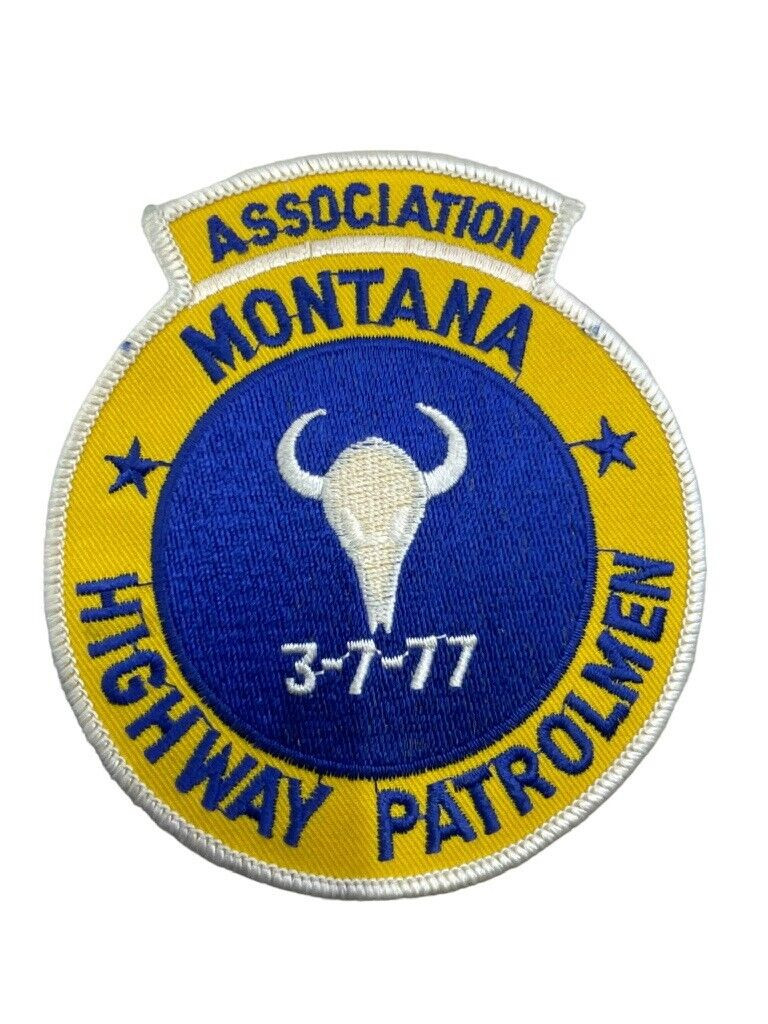US Montana Highway Patrolmen Association Police Patch US Montana Highway Patrolmen Association Police Patch