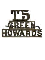 WW1 British BEF 5th Territorial Green Howards Yorkshire Regiment Shoulder Title