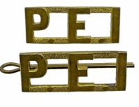 Canadian PEI Prince Edward Island Regiment Shoulder Titles Pair Canadian PEI Prince Edward Island Regiment Shoulder Titles Pair