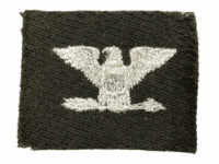 WW2 US Army Embroidered Collar Patch Colonel