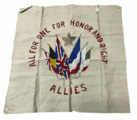 WW1 Canadian CEF HOME FRONT Sweetheart Pillow Case Panel From Simpsons