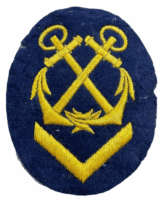 WW2 German Kriegsmarine Senior Helmsman Sleeve Trade Patch Insignia