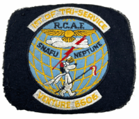 Canadian RCAF SNAFU Neptune 1st of Tri-Service Venture 6606 Crest Patch Snoopy Canadian RCAF SNAFU Neptune 1st of Tri-Service Venture 6606 Crest Patch Snoopy