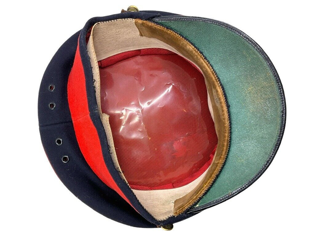 WW2 Canadian Artillery RCA Officers Doe Skin Peak Cap Hat Size 7 1/4 Named WW2 Canadian Artillery RCA Officers Doe Skin Peak Cap Hat Size 7 1/4 Named