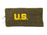 WW2 US Army Embroidered Collar Patch Nationality