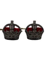 WW2 Canadian Army Chaplain Rifle Regiment Majors Crowns Rank Pair