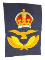 WW2 Canadian RCAF Silk Banner Officer Cap Insignia 60 x 42 Inch 2