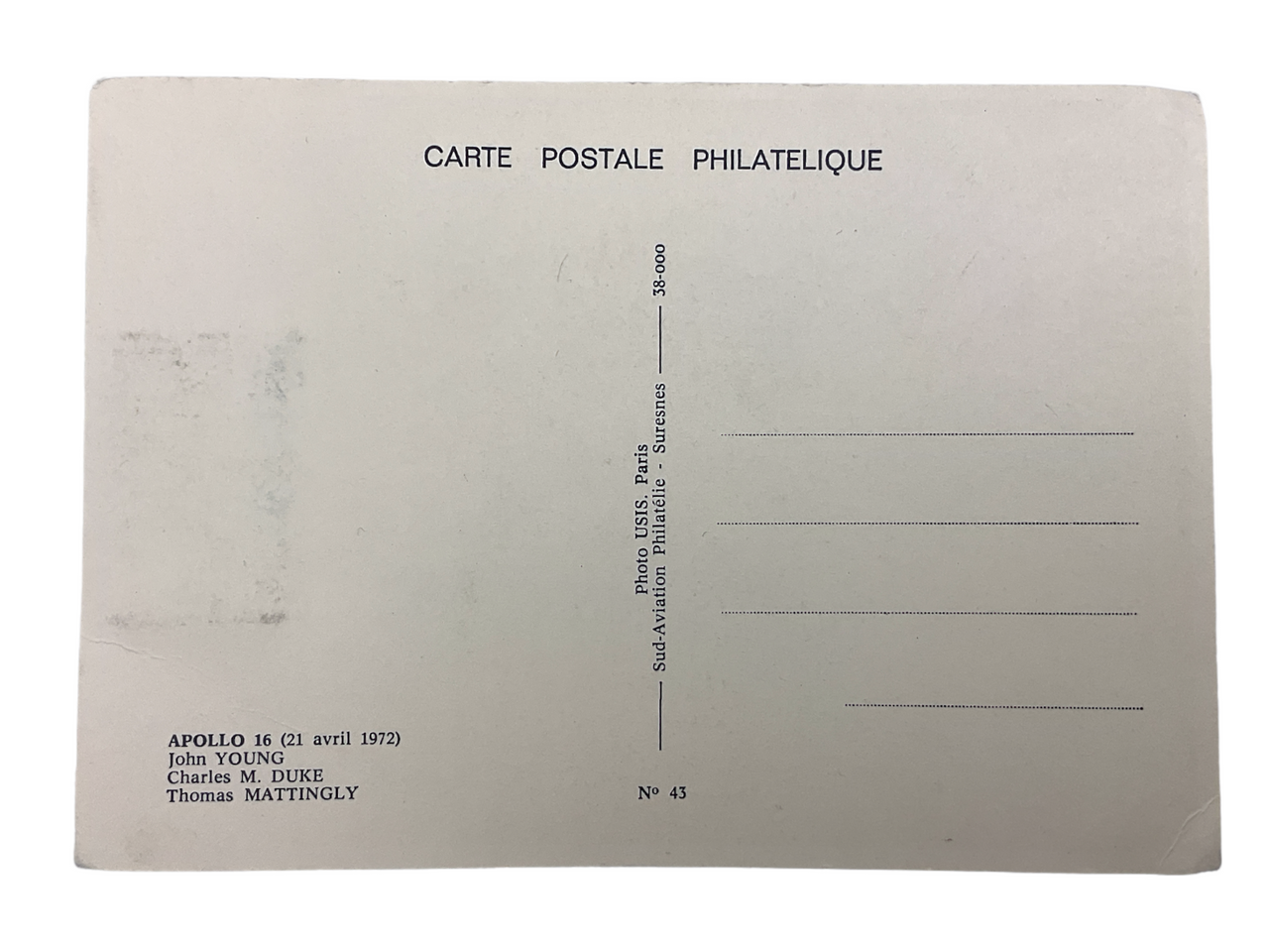 France French First Day Cover Stamp Nationale De L'Aeronautique Postcard Space France French First Day Cover Stamp Nationale De L'Aeronautique Postcard Space